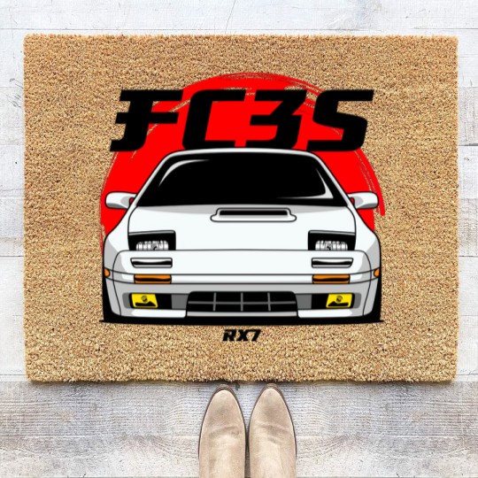 Discover White FC RX 7 - Fc Rx7 - Coir Doormats