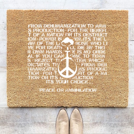Discover Peace or annihilation Coir Doormats - Crass - Coir Doormats