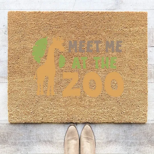 Discover Meet me at the zoo Coir Doormats