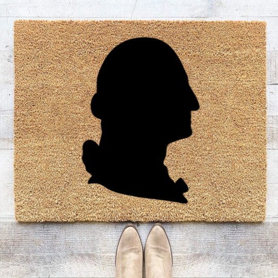 Discover George Washington silhouette Coir Doormats