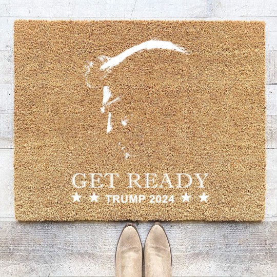 Discover Get Ready: USA Donald Trump 2024 Presidential Election - Trump 2024 - Coir Doormats