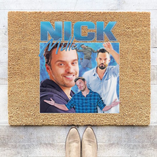 Discover Nick Miller Homage Coir Doormats Coir Doormats Top Funny TV Icon Gift Men's Women's Girl