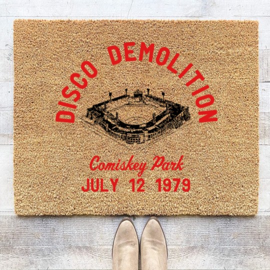 Discover Disco Demolition Vintage/Retro White Sox Coir Doormats