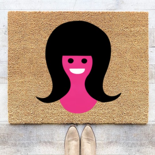 Discover That Girl logo Coir Doormats