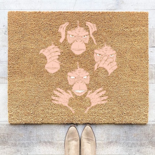 Discover Monkey Cover Face Awesome Gorilla Queen Band Coir Doormats