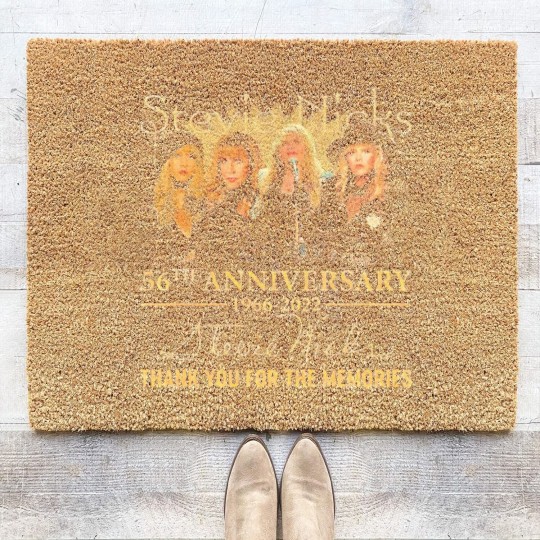 Discover Stevie Nicks 56th Anniversary Signature Coir Doormats, Stevie Nicks Fan Lover Coir Doormats