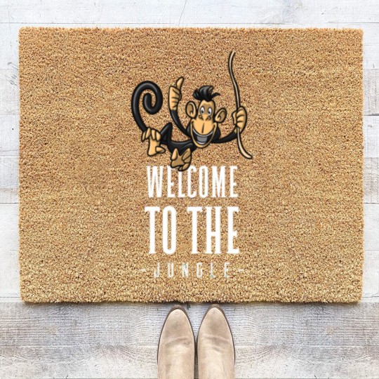Discover Welcome to the jungle Coir Doormats