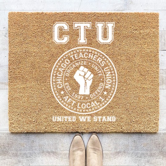 Discover Chicago Teachers Union United We Stand Coir Doormats
