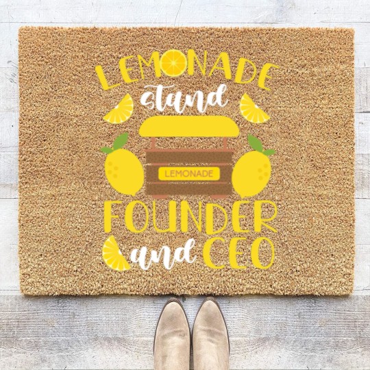 Discover Lemonade Stand founder Gift Coir Doormats