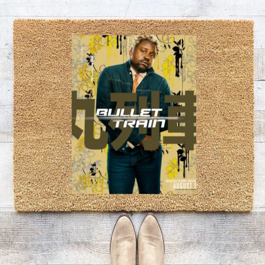 Discover Bullet Train Lemon Coir Doormats