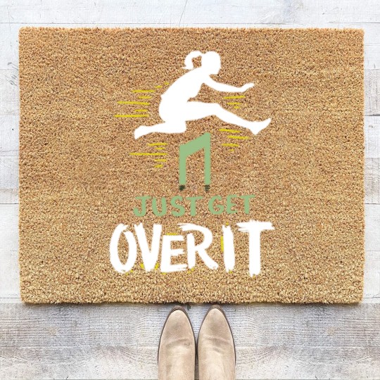 Discover Hurdler Just Get Over It Hurdles Gift Coir Doormats