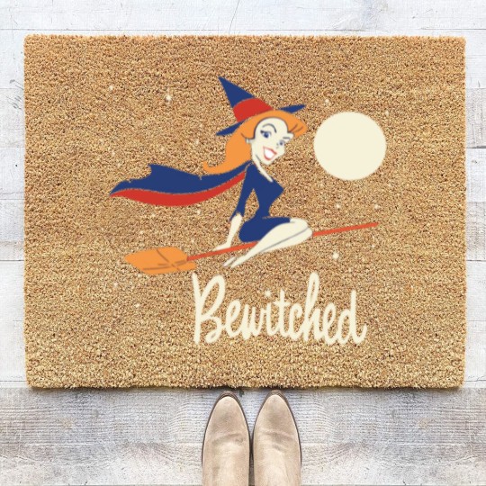 Discover bewitched vintage witchcraft Coir Doormats