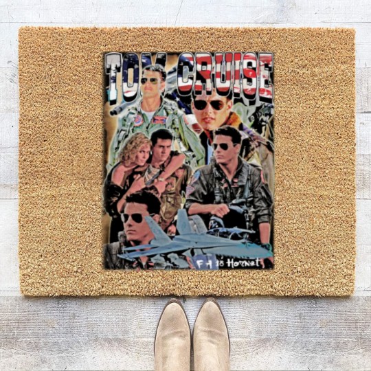 Discover Tom Cruise Coir Doormats Action Movie Fans Graphic Coir Doormats Homage Coir Doormats American Actor Classic 90s Retro Vintage Gift