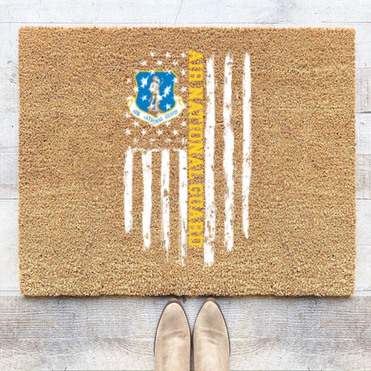Discover Air National Guard American Flag Gift Coir Doormats Coir Doormats