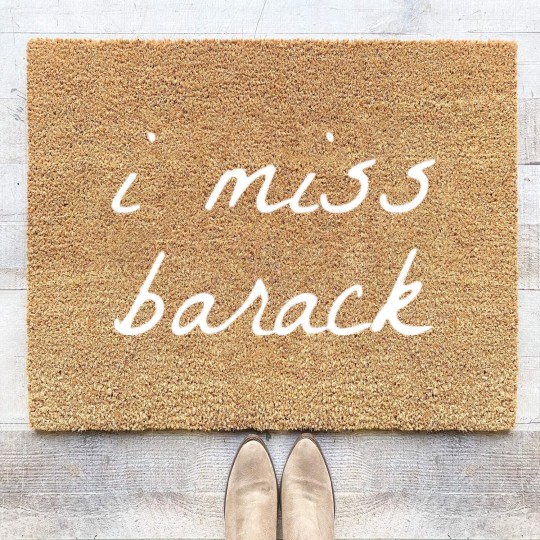 Discover I Miss Barack Obama Sweater Coir Doormats