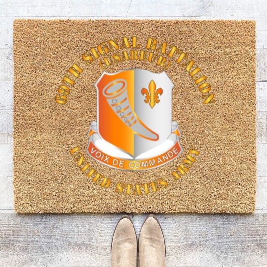 Discover Army 69th Signal Battalion USAREUR US Army Coir Doormats