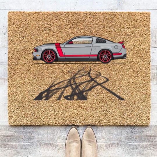 Discover Burning Out Marks-Silver - 2012 Boss 302 - Coir Doormats