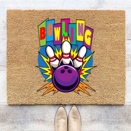 Discover Colorful Pin Bowling Coir Doormats