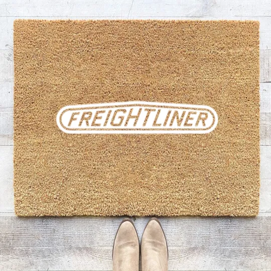 Discover Freightliner Trucks truckers mechanics drive dump Coir Doormats