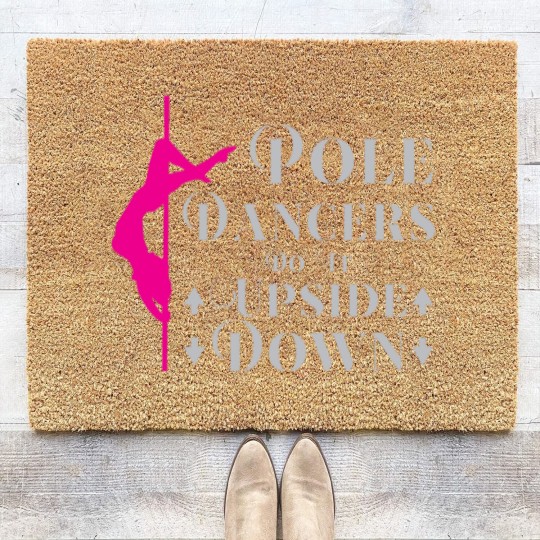 Discover pole dance pole dance pole dancer hobby Coir Doormats