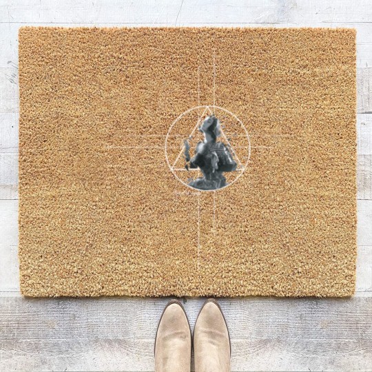 Discover Joan d'Arc - dark version Coir Doormats