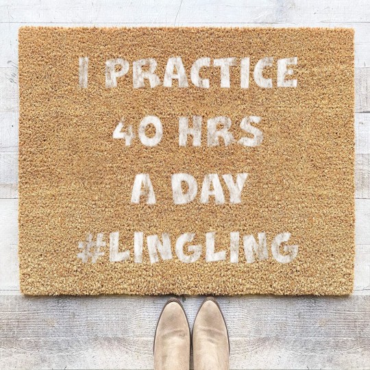 Discover I Practice 40 Hours A Day Coir Doormats