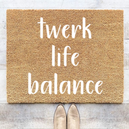 Discover twerk life balance | work life balance Coir Doormats