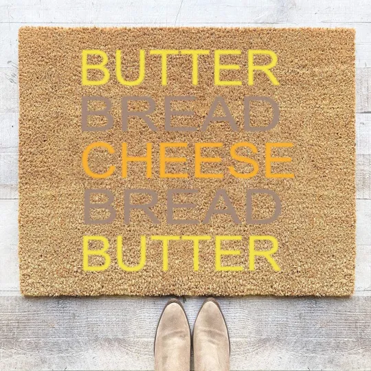 Discover Butter Bread Cheese Coir Doormats