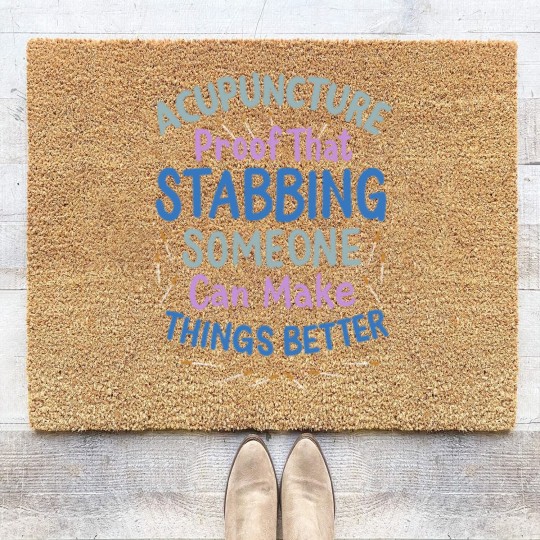 Discover Acupuncture Acupuncturist Coir Doormats