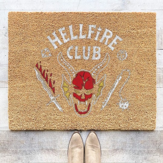 Discover Stranger Things Hellfire Club Baseball Coir Doormats