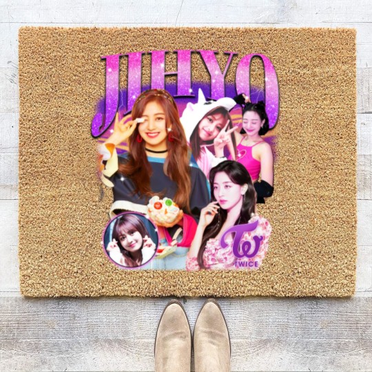 Discover Twice Jihyo Retro Bootleg Coir Doormats - Twice Coir Doormats - Kpop Coir Doormats - Kpop Merch