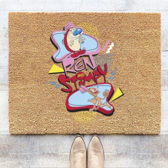 Discover Ren And Stimpy Nineties Coir Doormats