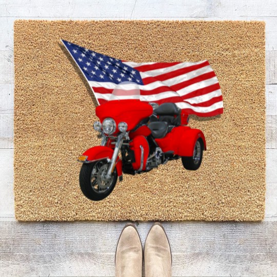 Discover Trike with Flag Coir Doormats