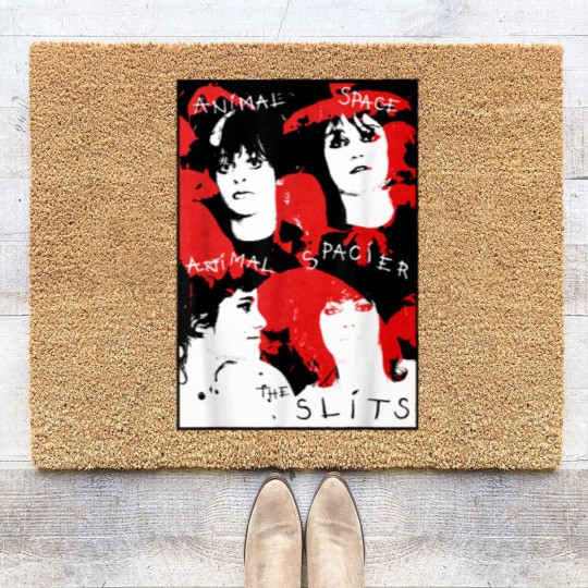 Discover the slits band punk rock distressed colorful grungy vintage Coir Doormats