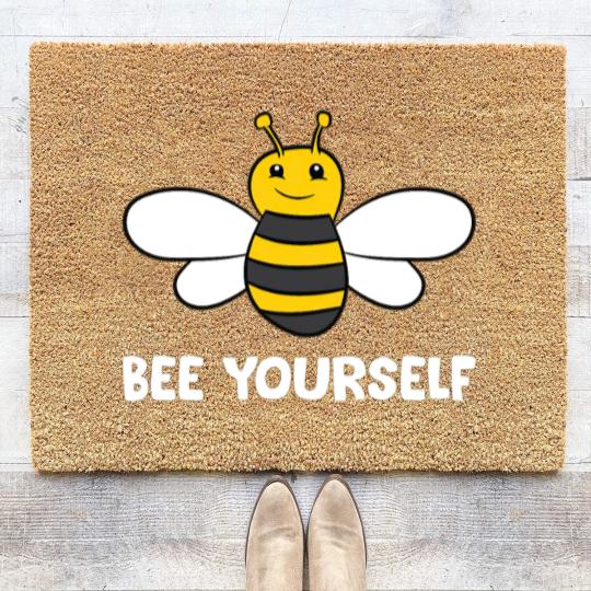 Discover Bee Yourself Love Bees Coir Doormats