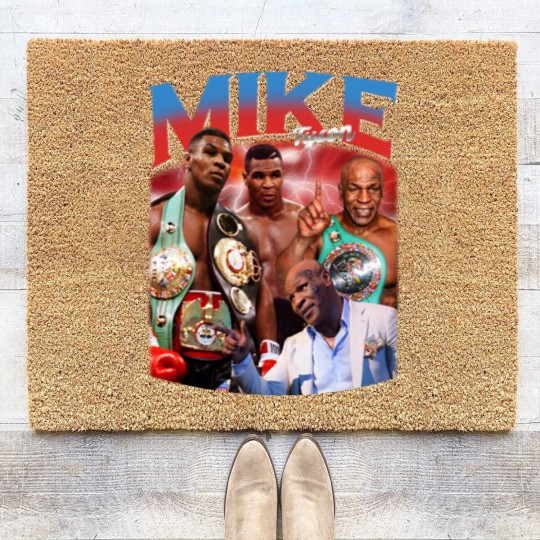 Discover Vintage Mike Tyson Iron Mike Coir Doormats