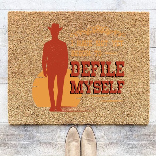 Discover western, western bear, doc holiday Coir Doormats