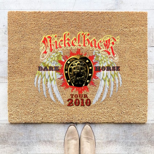 Discover Best rock band Nickelback news logos, Nickelback Logo Tour 2010 Coir Doormats