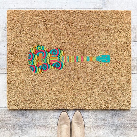 Discover Uke Ukulele Player Gift I Funny Ukulele Coir Doormats
