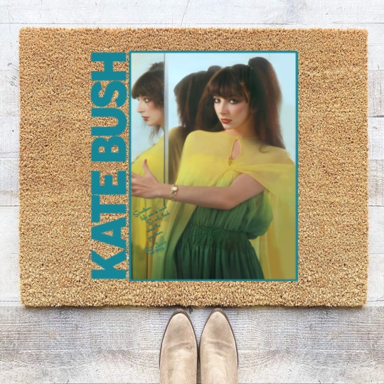 Discover Vintage Graphic Kate Bush Original Design Short Sleeve Crewneck Unisex Coir Doormats