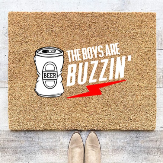 Discover The Boys Are Buzzin Hanging With The Boys Coir Doormats