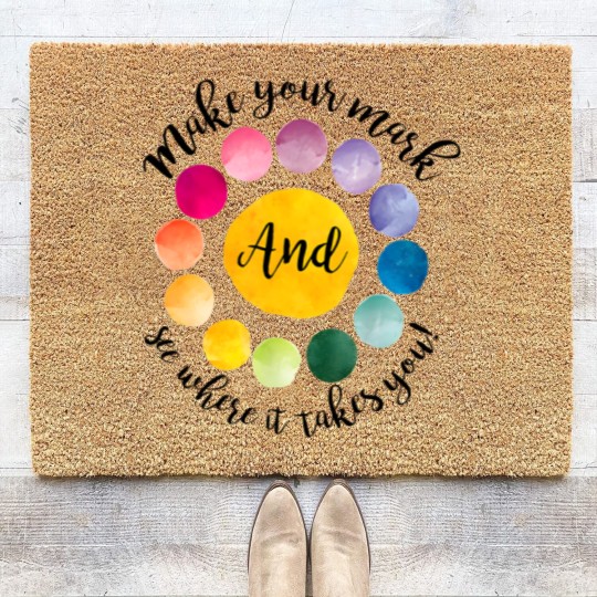 Discover Make Your Mark Happy International Dot Day Coir Doormats