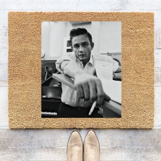 Discover Johnny Cash Retro Coir Doormats
