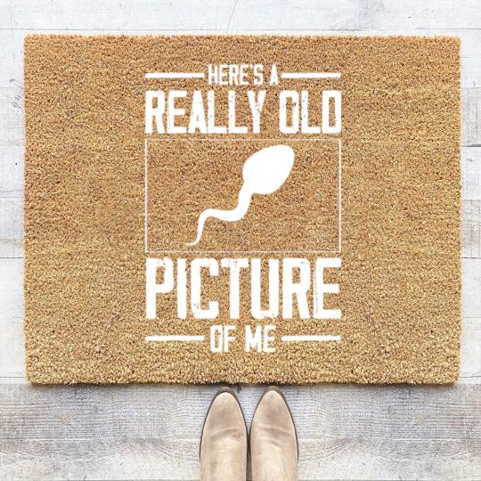 Discover Here's a really old picture of me Coir Doormats