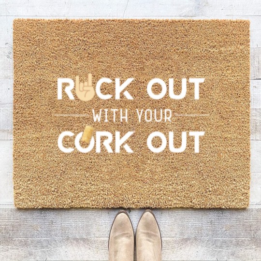 Discover Wine Enthusiast Coir Doormats Rock Out With Your Cork Ou Coir Doormats