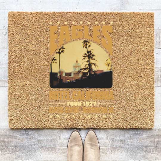 Discover Eagles Hotel California Coir Doormats