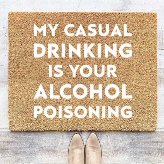 Discover my casual drinking is your alcohol poisoning beer Coir Doormats