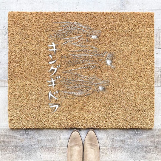 Discover Waterbrushed Dark Three-Headed Villain 2019 - Ghidorah - Coir Doormats
