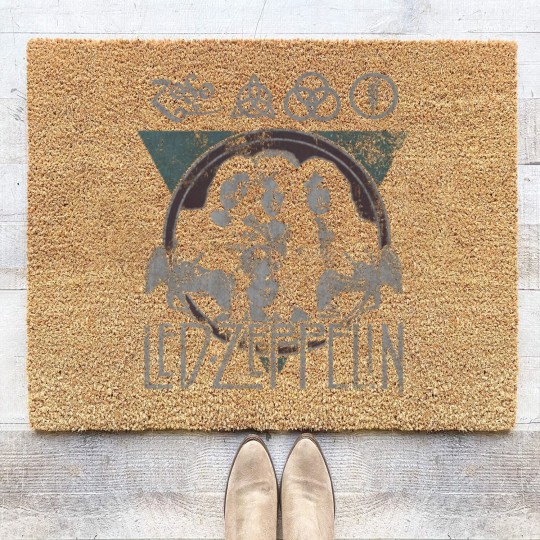 Discover LE.D ZE.PP.ELIN Rock n' Roll Coir Doormats, Rock n' Roll Coir Doormats, Old School Rock Coir Doormats