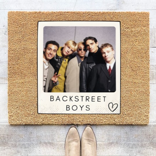 Discover Back Street Boys Polaroid Coir Doormats